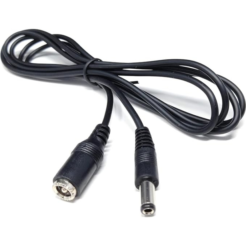 DRUT 1 m 2,5 mm x 5,5 mm Stecker auf Buchse Strom DC-Anschluss Verlängerungskabel für CCTV-Kameras, LED-Leuchten 3,3 Fuß
