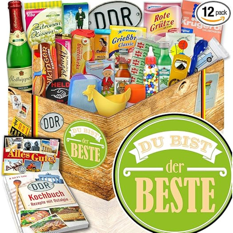 Du bist der Beste/DDR dėžutė 24 vienetai / Geriausio draugo gimtadienio dovana