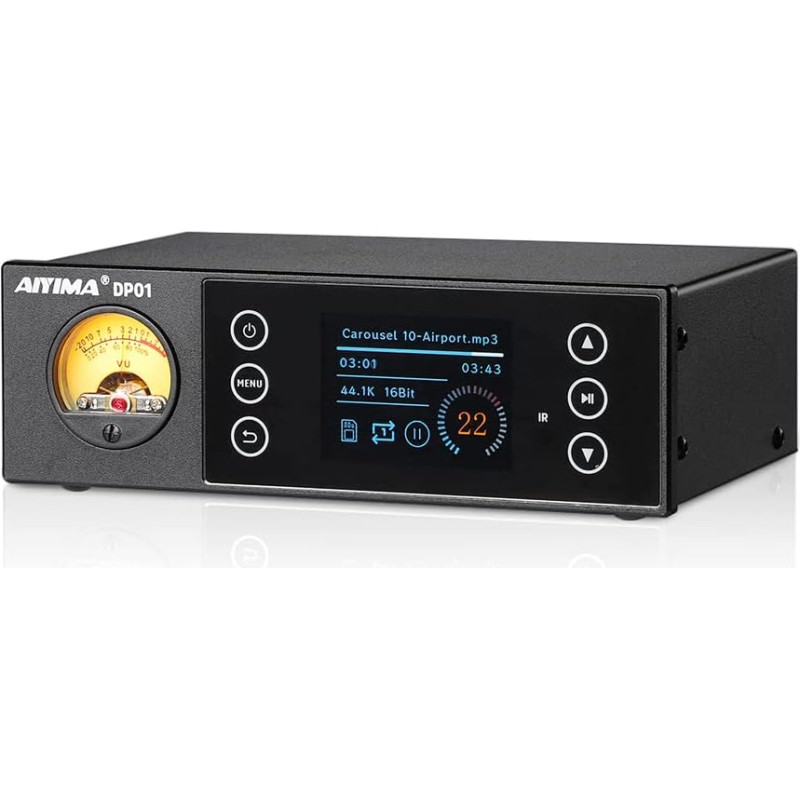 AIYIMA DP01 Mini skaitmeninis grotuvas USB stiprintuvas HiFi stereofoninis garso grotuvas MP3 muzikos transliuotojas Koaksialinis optinis DSP256 dekodavimo stiprintuvas 384 KHz/32 bitų