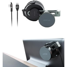 Jowua 6D Invisible Car Mount Compatible with Magsafe, Compatible with Tesla Model 3/Y, Model S/X Plaid with Wireless Charging (6D Suction Cup)