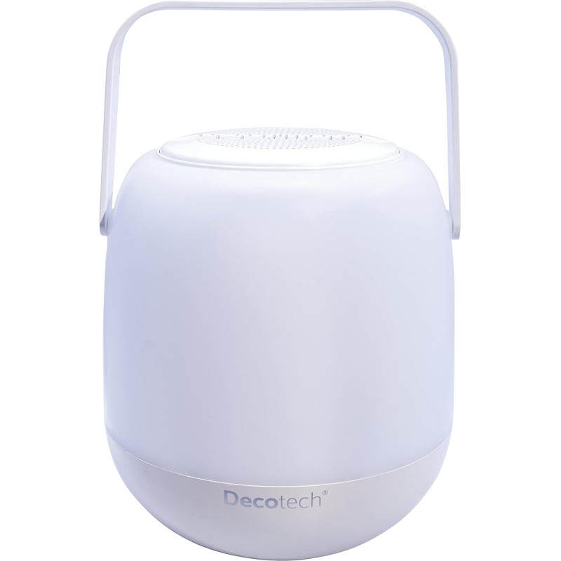 Lexibook Decotech BTL710 Bluetooth Bluetooth Speaker for Travel, Waterproof, Rechargeable Battery, White/Multicoloured