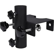 Sunkiasvoris skėčio laikiklis su spaustuku balkonui, sodo tvorai, terasai, skėčio laikikliui, tvirtinimo diapazonas (20mm-63mm), skėčio skersmuo (23mm-38mm)