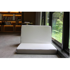 FINTHOMING sulankstomas čiužinys 75 x 195 cm, sulankstomas čiužinys su patvariu mikropluošto užvalkalu, kurio aukštis 10 cm, sulankstomas čiužinys su skalbiamu užvalkalu, skirtas kelionėms, stovyklavimui, grindims, svečių lovai