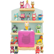 Toniebox Magnetic Wall Shelf Storage Shelf for Toniebox, Toniebox Shelf with Space for 10 Tonie Hearing Figures, Decorate the Children's Room for Children to Play and Collect Shelf (H - Green)