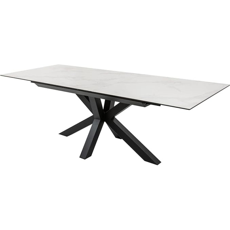 Riess Ambiente Extendable Ceramic Dining Table Eternity 180-225 cm Marble Look Extendable Conference Table