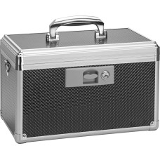 GODLONSEN Medication Lock Box - 34 x 19 x 21 cm - Medication Lock Box with Key, Medication Lockable Medicine Storage Box - Black