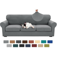 XINEAGE 2023 Ypač dideli sofos užvalkalai 3 pagalvėlėms, itin elastingas sofos užvalkalas 3 didelėms sėdynių pagalvėms, universalus užvalkalas svetainei, 91