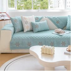 ZCXRYFL Medvilninis sofos užvalkalas L/U formos kampinis sofos užvalkalas 1 2 3 4 vietų neslystantis sofos užvalkalas odinei/medinei/medžiaginei sofai Katės įbrėžimams atsparūs užvalkalai balkono palangei (110 x 160 cm,