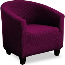 V-TIMMIX klubo kėdės dangtelis Stretch Sofa Slipcover 1 gabalas sofos baldų apsauga Žakardas Spandeksas Kėdžių dangteliai (Burgundija)