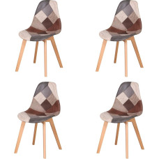 EGOONM 4 valgomojo kėdžių rinkinys, 