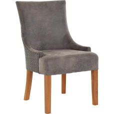 Minkšta kėdė Akmens poilsio kėdė Valgomojo kėdė Paminkštinta kėdė, pagaminta iš staklių medienos derinio Virtuvės kėdė (pilka)