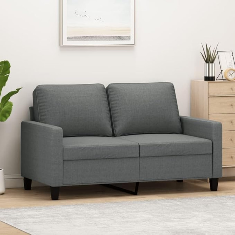 CIADAZ 359156 2 vietų sofa Dark Grey 120 cm Audinys, Sofos ir kušetės, Sofa svetainė, Sofa paauglių kambariui, Sofa poilsiui, Sofa miegamajam, Miegamojo sofa, Minkšta sofa