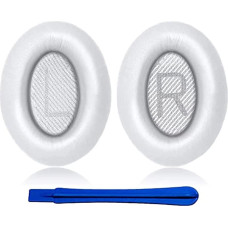Hoxiver Bose Replacement Earpads for Bose QuietComfort 35 & QC35 II Headphones, Soft Leather, Luxury Foam, Extra Durable (White)