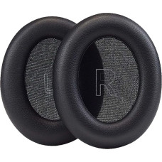 Replacement Ear Pads for Anker Soundcore Life Q30 & Q35 BT Headphones Earpads with Protein Leather Skin and Memory Foam Repair Part (Black)