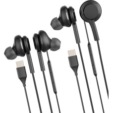 USB-C-Kopfhörer, kabelgebunden, Typ C, Audio-Kopfhörer für iPhone 16, 15, kompatibel mit Samsung Galaxy S24, S23, S22, S21, Intra-Ohr, Musik, Gaming, für Pad Headphone