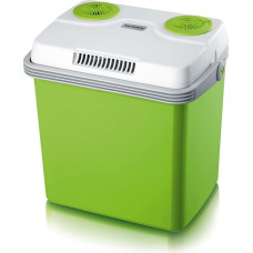 SEVERIN Electric Cool Box with a Cooling and Warming Function, 20 L, Incl. 2 Connections: 220 - 240 V / 12 V DC, KB 2922, Green-Grey, With additional USB connection, 28 l