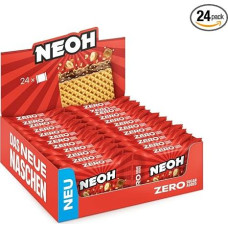 NEOH lazdyno riešutų traškios bandelės, 1 g cukraus, 95 kcal, 21 g, tinka keto dietai, mažai angliavandenių, daug skaidulų, alternatyva tradiciniams saldumynams, 24 vnt.