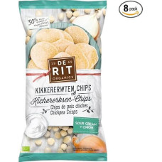 De Rit - Chickpea Chips Sour Cream - 75 g - Pack of 8
