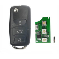 3 mygtukų nuotolinio valdymo pultelis, skirtas VW Volkswagen Passat Polo Skoda Seat Polo Golf Beetle 1J0959753DA 434MHz ID48