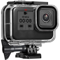 FitStill 60M vandeniui atsparus dėklas GoPro Hero 8 Black Apsauginis povandeninis nardymo dėklas su laikikliu, skirtas Go Pro Hero8 veiksmo kamerai