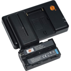 NP-F550 F570 (Pack of 2) Rechargeable Battery Replacement Battery and Dual Charger Compatible with Sony NP-F750, NP-F970, HandyCams, Neewer Nanguang CN-160, CN-126 Series Camera, Camcorder, NPF