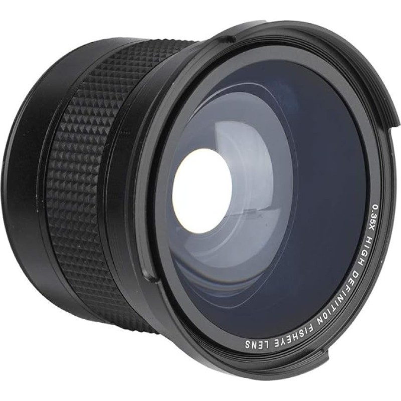 Plačiakampis objektyvas Žuvies akies objektyvas 58 mm Žuvies akies plačiakampio fotoaparato objektyvas Žuvies akies super plataus kampo objektyvas 58 mm 0,35X Fisheye plačiakampio objektyvas SLR fotoaparatams