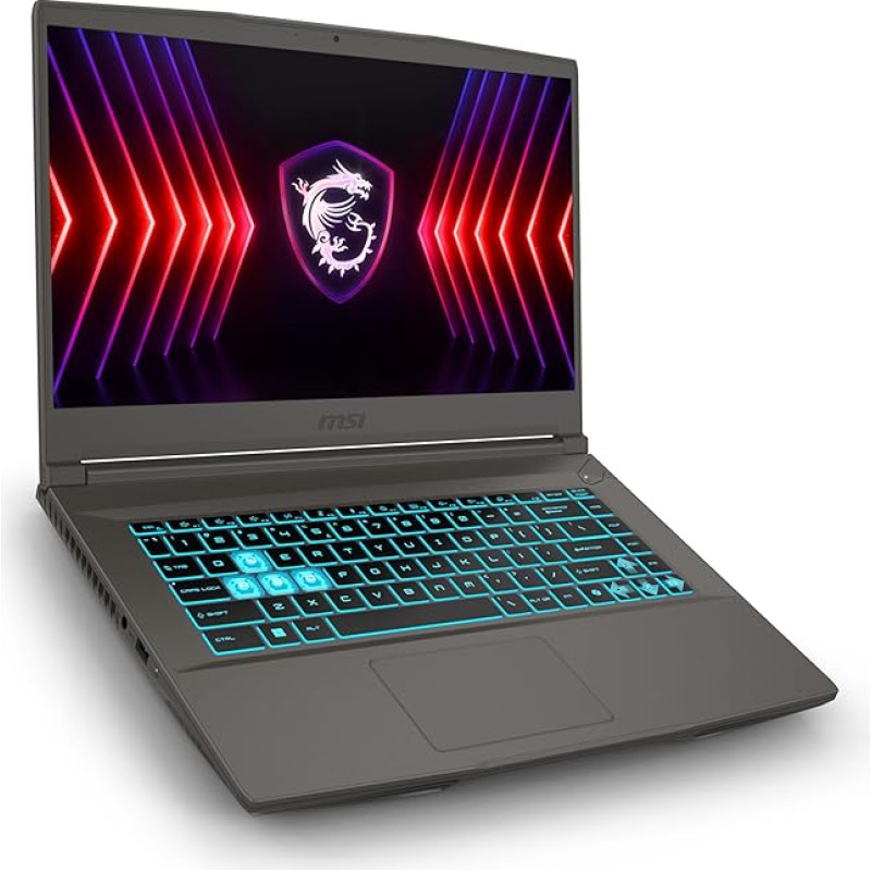 MSI Thin A15 B7UC-048IT Gaming Notebook 15.6 Inch Full HD 144Hz, AMD Ryzen 5 7535HS, Nvidia RTX 3050 4GB GDDR6, 16GB DDR5, 512GB SSD PCIe4, WiFi 6E, Win 11 Home [Italian Layout and Warranty]