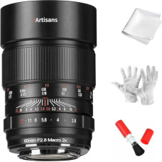 7ARTISANS 60 mm F2.8 2X makro objektyvas su rankiniu fokusavimu ir didele diafragma, 2:1 didinimo santykis, suderinamas su 