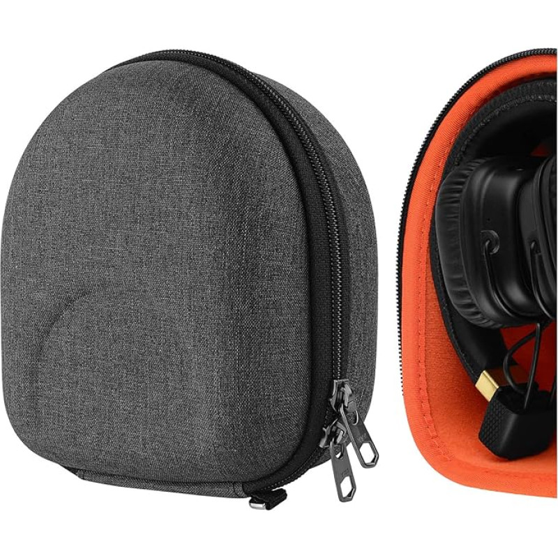 Geekria Tasche Kopfhörer für Marshall Major, Major II, Major III, Monitor Bluetooth Wireless Over-Ear Headphone, Schutztasche für Headset Case, Hard Tragetasche