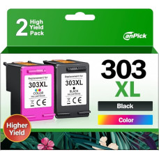 CanPick 303 XL Printer Cartridges Multipack Replacement for HP 303 Printer Cartridges Black and Colour for HP 303XL for HP Envy Photo 6230 Cartridges 7830 6232 6220 7134 6234 Tango X (Black Colour