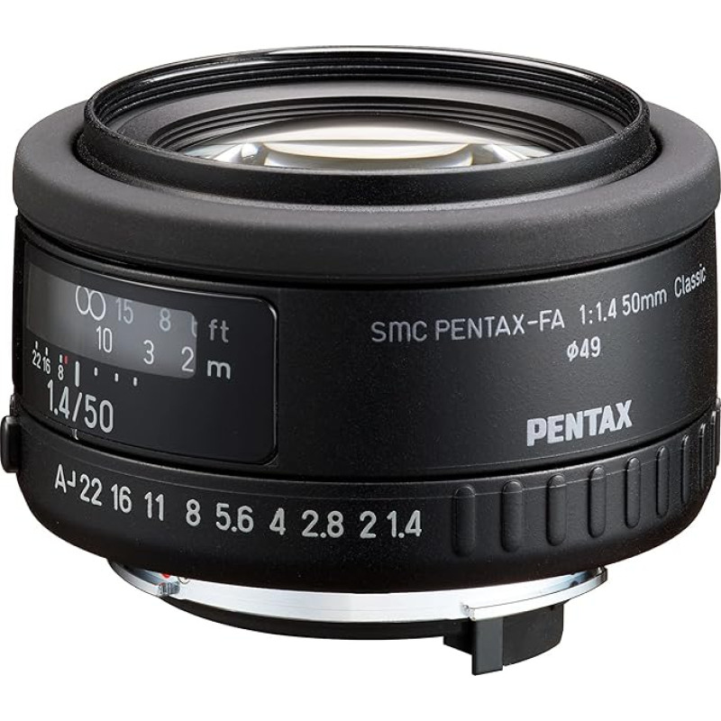 smc PENTAX-FA 50mmF1.4 klasikinis standartinis objektyvas, skirtas naudoti su veidrodiniais fotoaparatais su K-Mount jungtimi