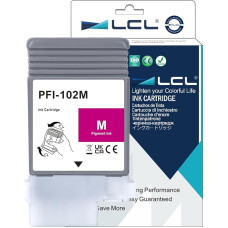 LCL suderinama PFI102 PFI-102 PFI102M PFI-102M PFI-102M 0897B001 130ML Pigmentinis (purpurinis) pakaitalas Canon IPF500 IPF510 IPF510plus IPF600 IPF605 IPF605plus IPF610 IPF6110 IPF611 00plus plus IPF650 IPF700