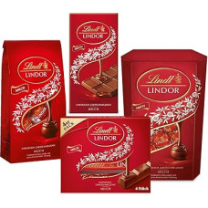 Lindt Lindor Chocolate Gift Set, Share and Give as a Gift, Mix of Different Lindor Milk Bestsellers, Chocolate Gift, Chocolate Gift