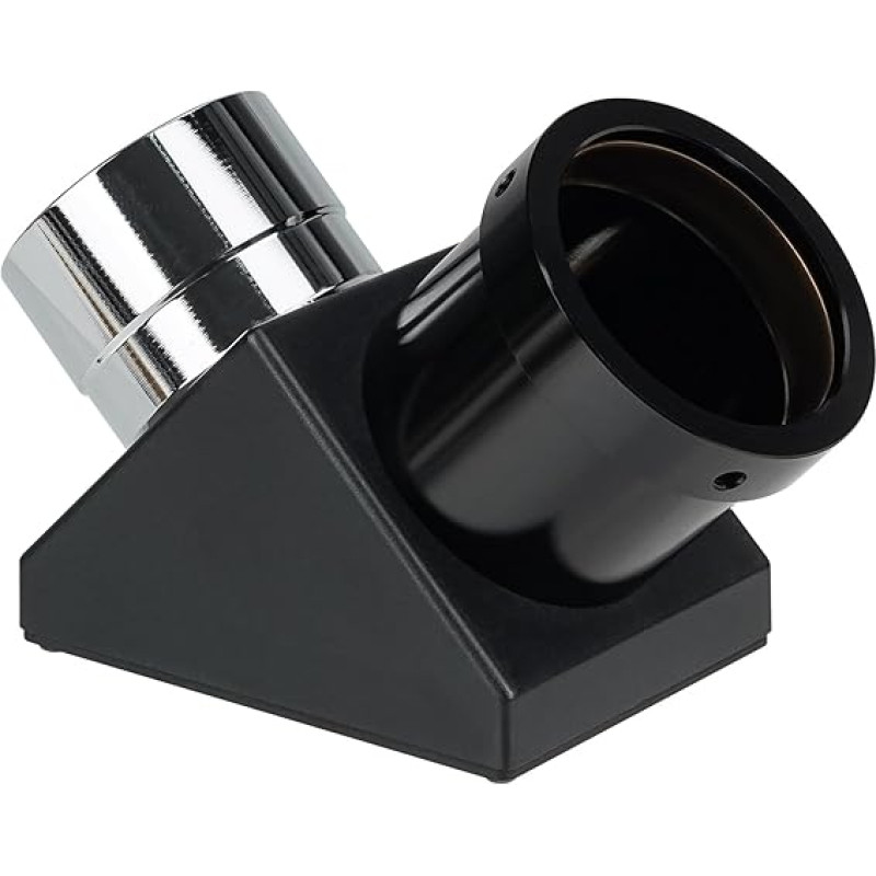 Svbony SV221 įstrižinis veidrodis, 1,25 colio 90 laipsnių įstrižinis adapteris su žalvariniu spaudžiamuoju žiedu, aliuminio teleskopo okuliaro priedai, skirti antžeminiams astronominiams stebėjimams