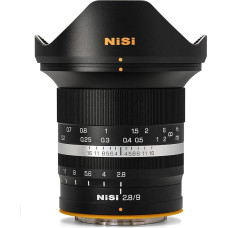 NiSi 9 mm F2.8 ASPH Sun Stars itin plataus kampo APS-C sistemos fotoaparato objektyvas Fujifilm X-Mount