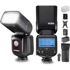 JINBEI Hi-900 Speedlite fotoaparato blykstės palaikymas TTL HSS 2.4G belaidis 500 pilno galingumo blyksčių Universalus karštas blykstės dėklas, suderinamas su įvairiais prekių ženklais, skirtas 