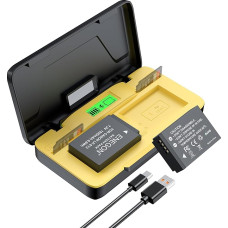 ENEGON LP-E12 20 W dvigubo akumuliatoriaus greitojo įkroviklio rinkinys (2 x 1200 mAh) Suderinamas su 