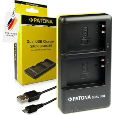 PATONA Dual Charger for BLN-1 BLN1 Batteries Compatible with Olympus OMD E-M1, OM-D E-M5, EM5 Mark II, Pen E-P5, Pen F, Stylus XZ-2