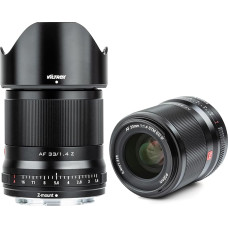 VILTROX 33mm f1.4 Z-Mount pagrindinis objektyvas, skirtas Nikon Z5 Z50 Z6 Z6II Z7 Z7II ZFC (APS-C, automatinis fokusavimas), juodas