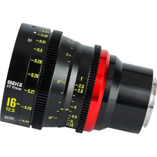 MEKE 16mm T2.5 viso kadro rankinio fokusavimo kino objektyvas, suderinamas su 