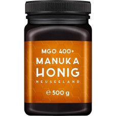 MELPURA Manuka medus MGO 400+ 500g iš Naujosios Zelandijos su sertifikuotu natūraliu metilglioksalio kiekiu - laboratoriškai patikrintas, patvirtinta kilmė, sąžininga prekyba tiesiogiai iš gamintojo