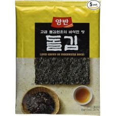 Dongwon Seaweed, Roasted, Seasoned, Pack of 5 (5 x 20 g Pack)