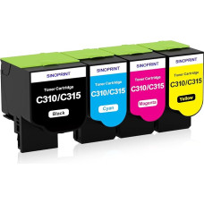 SINOPRINT C310 C315 Tonerio kasetė Suderinama su Xerox C310 Toneriu C315 Toneriu, skirtu Xerox C310 C310 C310DNI C310DNIM C315 C315DNI 006R04356 006R04357 006R04358 006R0437 59 cm