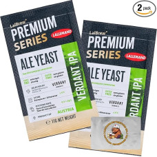 LalBrew Verdant IPA Brewing Yeast - Beer at Home Brewing - 2 Bags of 11g - Saccharomyces cerevisiae - Sold by CAPYBARA Distributors Inc.
