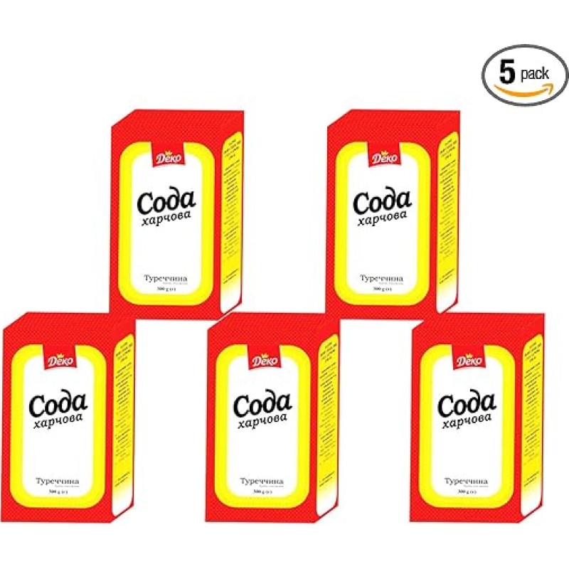 Soda Powder Pack of 5 (5 x 300 g) Baking Soda Sodium Hydrogen Carbonate