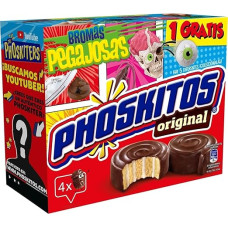 Phoskitos Chocolate Cakes, Pack of 4, 160 g