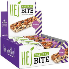 HEJ Bite Vegan Nut Bar Snack Blueberry 12 x 40 g