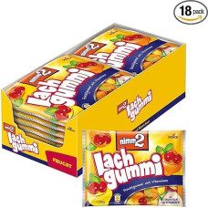 nimm2 Lachgummi 18 x 200g - vaisių guma su vaisių sultimis ir vitaminais