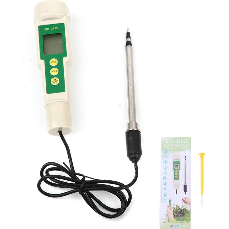 Zerodis TDS Meter Salinity Meter Water Monitor EC Tester Soil PH Meter EC/TDS/CF Tester Home Garden