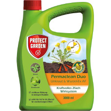 PROTECT GARDEN Permaclean Duo Weed & Root Ex AF, paruoštas naudoti naikintojas, turintis dvigubą poveikį piktžolėms ir žolėms, 3 litrai, paruoštas naudoti